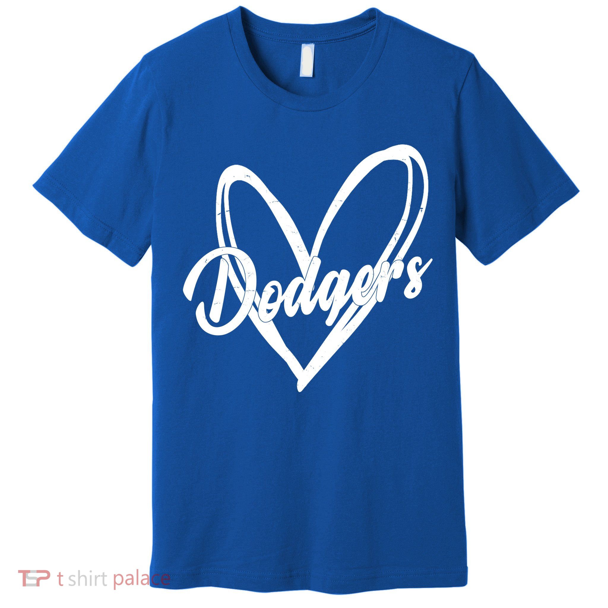 Dodgers Heart Sport Lover Fan Premium T-Shirt