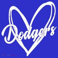 Dodgers Heart Sport Lover Fan Premium T-Shirt