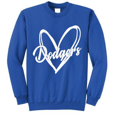 Dodgers Heart Sport Lover Fan Tall Sweatshirt