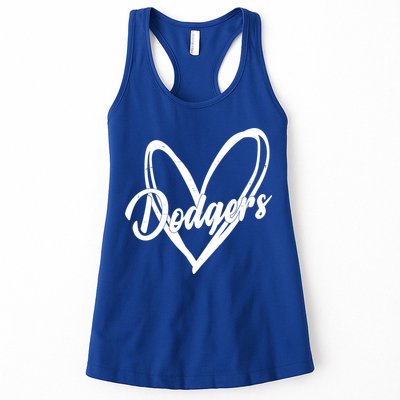Dodgers Heart Sport Lover Fan Womens Tank Top