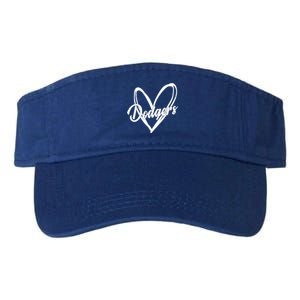 Dodgers Heart Sport Lover Fan Valucap Bio-Washed Visor