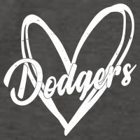 Dodgers Heart Sport Lover Fan Vector Backpack