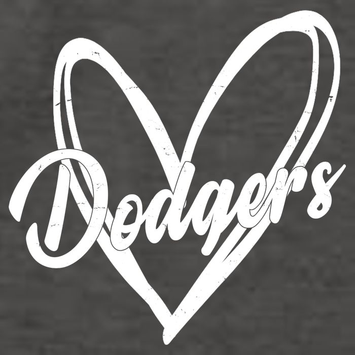 Dodgers Heart Sport Lover Fan Vector Backpack