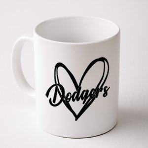 Dodgers Heart Sport Lover Fan Coffee Mug