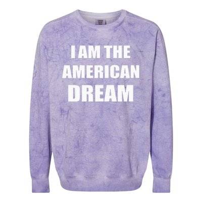 Dump Him & Say I Am The American Dream Be Like Britney Funny Colorblast Crewneck Sweatshirt