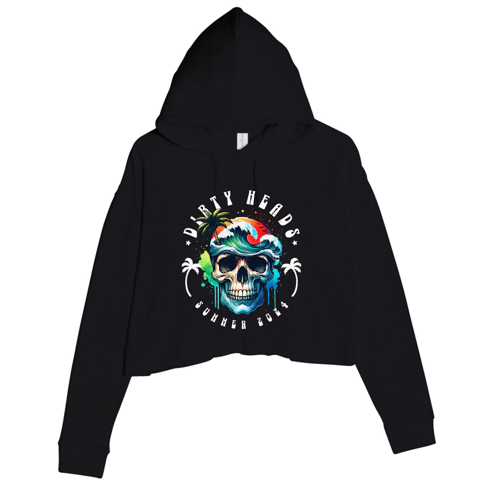 Dirty Heady Summer 2024 Beach Crop Fleece Hoodie