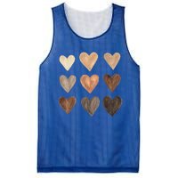 Diversity Heart Skin Tones Black Pride Melanin Kindness Gift Funny Gift Mesh Reversible Basketball Jersey Tank