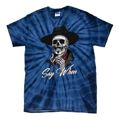 Doc Holiday Say When Skull Tie-Dye T-Shirt