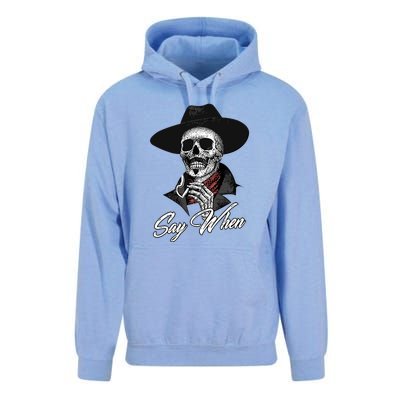 Doc Holiday Say When Skull Unisex Surf Hoodie