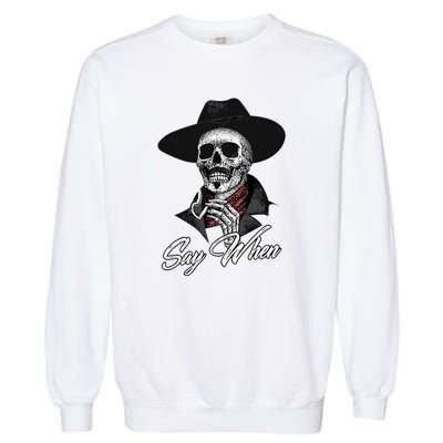 Doc Holiday Say When Skull Garment-Dyed Sweatshirt