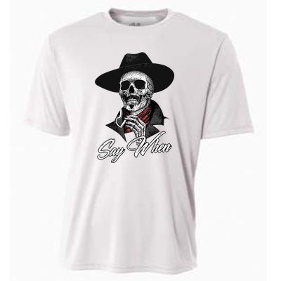 Doc Holiday Say When Skull Cooling Performance Crew T-Shirt