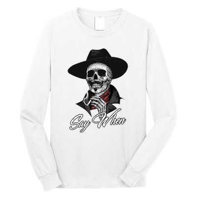 Doc Holiday Say When Skull Long Sleeve Shirt