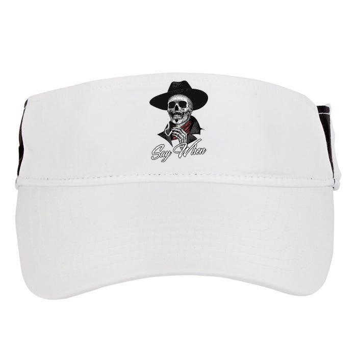 Doc Holiday Say When Skull Adult Drive Performance Visor