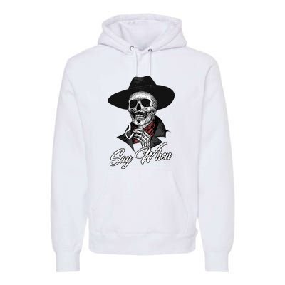 Doc Holiday Say When Skull Premium Hoodie