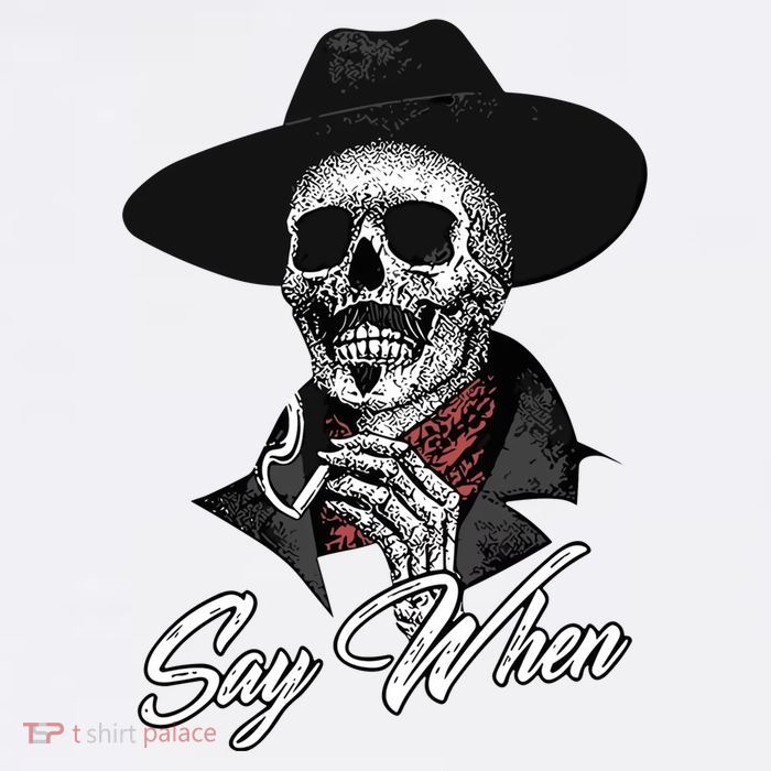 Doc Holiday Say When Skull Cooling Performance Long Sleeve Crew