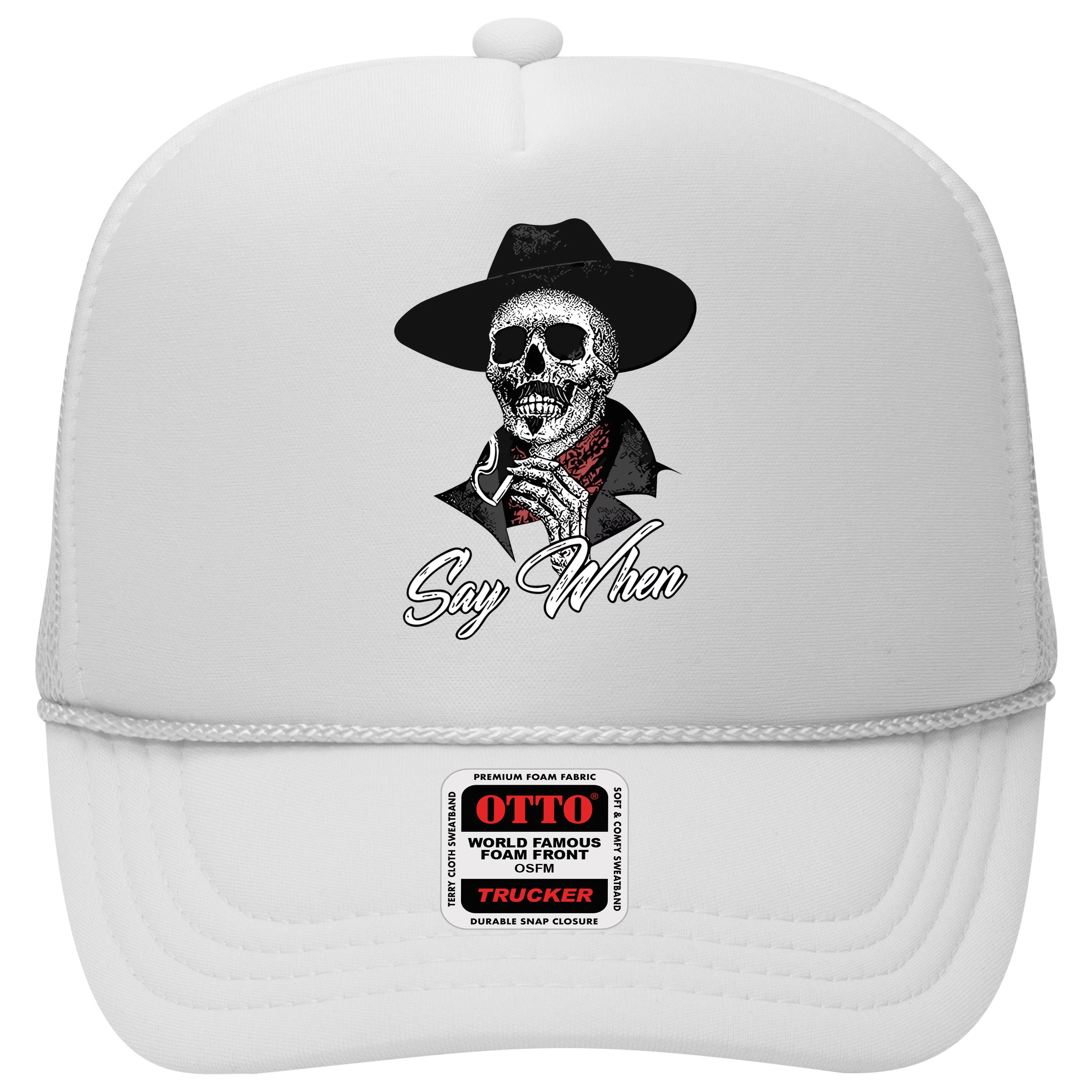 Doc Holiday Say When Skull Hat
