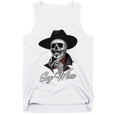 Doc Holiday Say When Skull Tank Top
