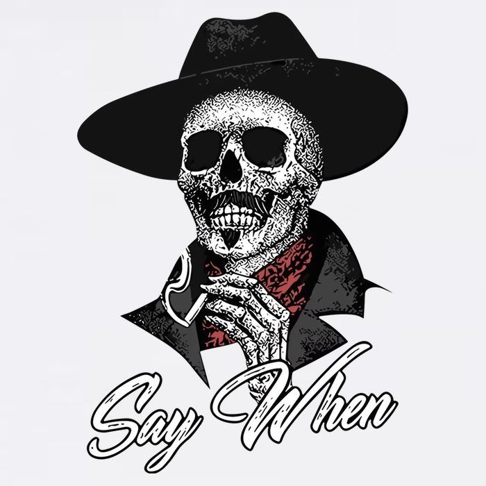 Doc Holiday Say When Skull Short Acrylic Beanie