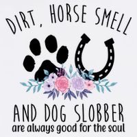 Dirt Horse Smell And Dog Slobber Are Always Good For The Soul T-Shirt