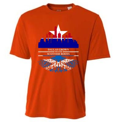 Dallas Half Scottish Roots Dallasite Texas Dallas Scotland F Gift Cooling Performance Crew T-Shirt