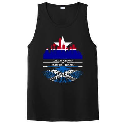 Dallas Half Scottish Roots Dallasite Texas Dallas Scotland F Gift PosiCharge Competitor Tank