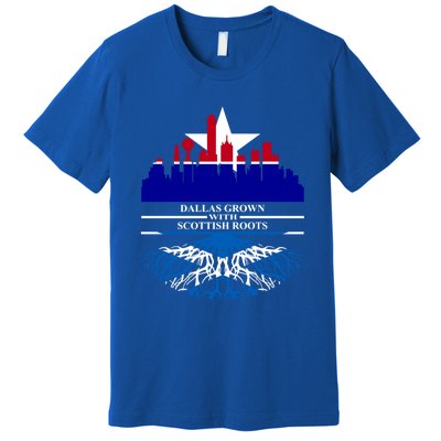 Dallas Half Scottish Roots Dallasite Texas Dallas Scotland F Gift Premium T-Shirt