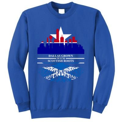 Dallas Half Scottish Roots Dallasite Texas Dallas Scotland F Gift Tall Sweatshirt