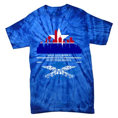 Dallas Half Scottish Roots Dallasite Texas Dallas Scotland F Gift Tie-Dye T-Shirt