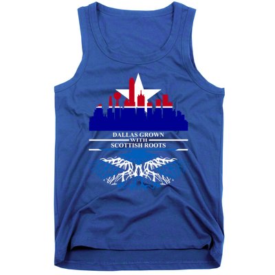 Dallas Half Scottish Roots Dallasite Texas Dallas Scotland F Gift Tank Top