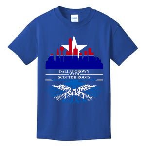 Dallas Half Scottish Roots Dallasite Texas Dallas Scotland F Gift Kids T-Shirt