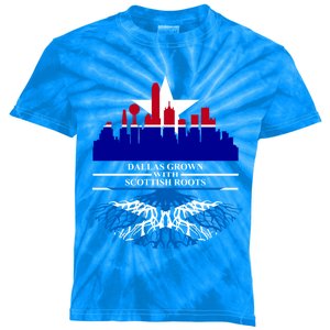 Dallas Half Scottish Roots Dallasite Texas Dallas Scotland F Gift Kids Tie-Dye T-Shirt