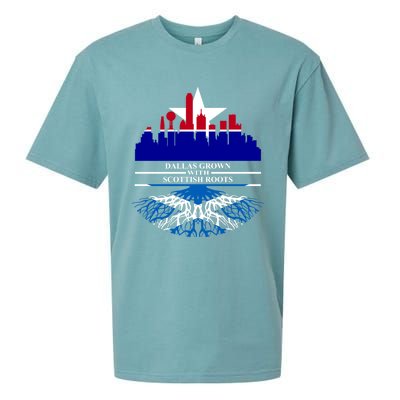 Dallas Half Scottish Roots Dallasite Texas Dallas Scotland F Gift Sueded Cloud Jersey T-Shirt