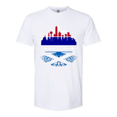 Dallas Half Scottish Roots Dallasite Texas Dallas Scotland F Gift Softstyle CVC T-Shirt