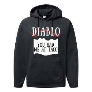 Diablo Hot Sauce Packet Group Costume Performance Fleece Hoodie