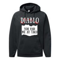 Diablo Hot Sauce Packet Group Costume Performance Fleece Hoodie