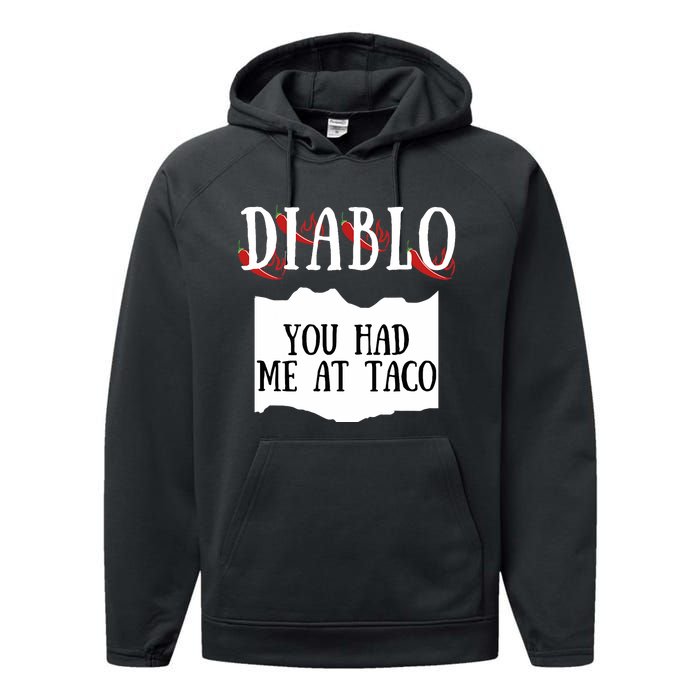 Diablo Hot Sauce Packet Group Costume Performance Fleece Hoodie