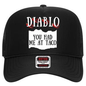 Diablo Hot Sauce Packet Group Costume High Crown Mesh Back Trucker Hat