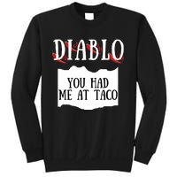 Diablo Hot Sauce Packet Group Costume Sweatshirt