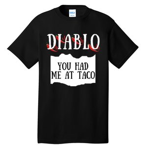 Diablo Hot Sauce Packet Group Costume Tall T-Shirt