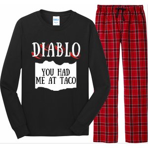 Diablo Hot Sauce Packet Group Costume Long Sleeve Pajama Set