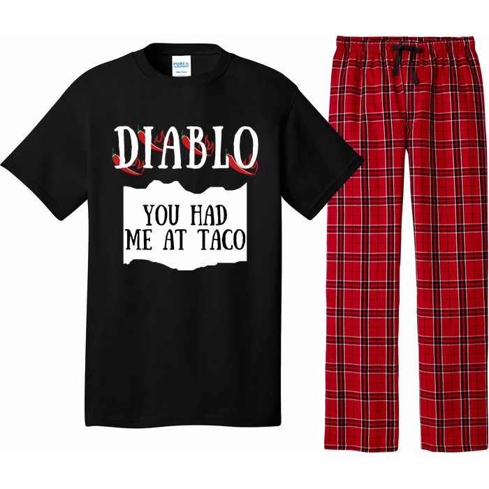 Diablo Hot Sauce Packet Group Costume Pajama Set