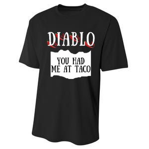 Diablo Hot Sauce Packet Group Costume Performance Sprint T-Shirt