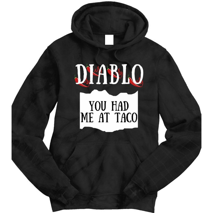 Diablo Hot Sauce Packet Group Costume Tie Dye Hoodie