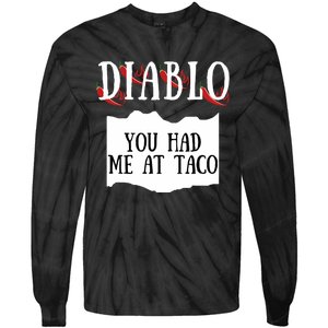 Diablo Hot Sauce Packet Group Costume Tie-Dye Long Sleeve Shirt