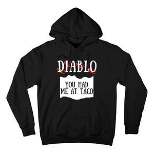 Diablo Hot Sauce Packet Group Costume Tall Hoodie