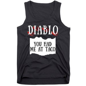 Diablo Hot Sauce Packet Group Costume Tank Top