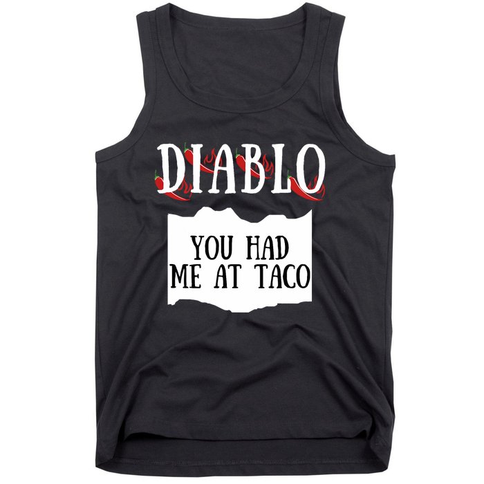 Diablo Hot Sauce Packet Group Costume Tank Top