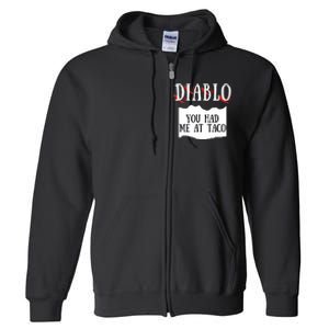 Diablo Hot Sauce Packet Group Costume Full Zip Hoodie