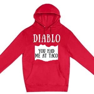 Diablo Hot Sauce Packet Group Costume Premium Pullover Hoodie