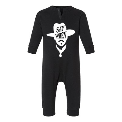 Doc Holliday Say When Infant Fleece One Piece